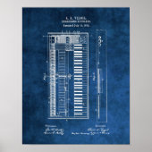 Piano Blueprint #6 Kgift Piano-student Poster (Voorkant)