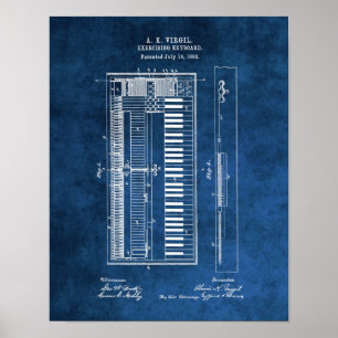 Piano Blueprint #6 Kgift Piano-student Poster