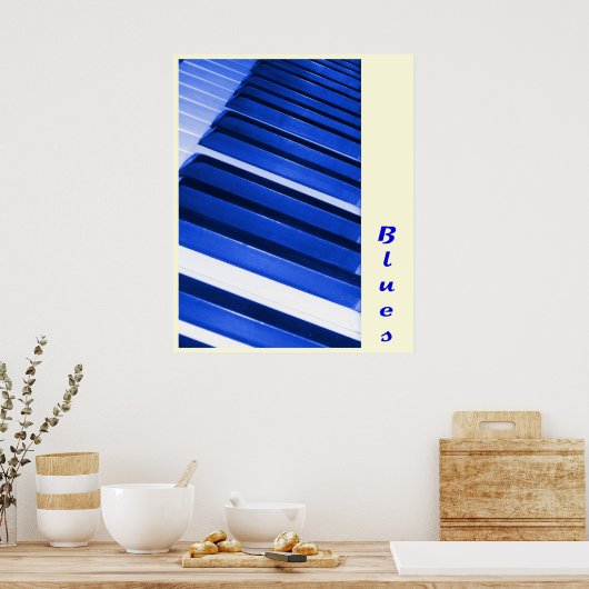 Piano Blues Poster (Keuken)
