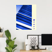 Piano Blues Poster (Thuiskantoor)