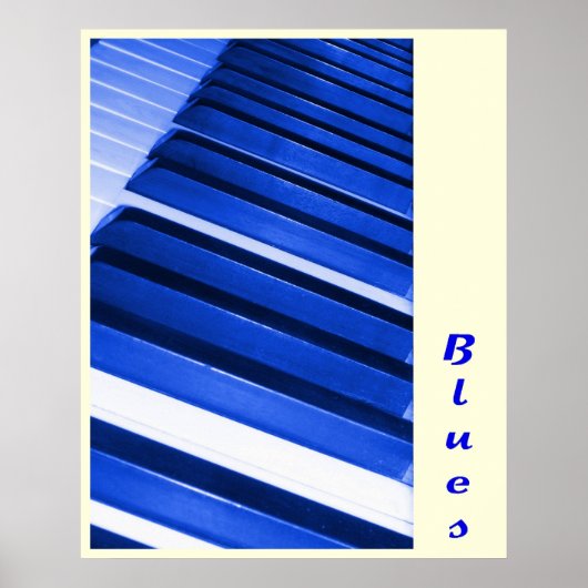 Piano Blues Poster (Voorkant)
