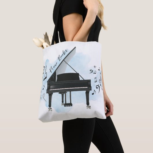 Piano Boeken Muzieknoten Canvas tas (Dichtbij)