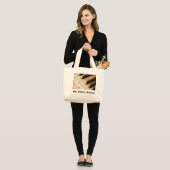 Piano Books Bag Grote Tote Bag (Voorkant (model))