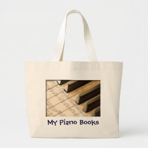 Piano Books Bag Grote Tote Bag
