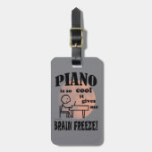 Piano, Brain Freeze Bagagelabel (Voorkant verticaal)
