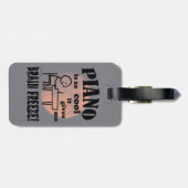 Piano, Brain Freeze Bagagelabel (Achterkant horizontaal)