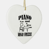 Piano, Brain Freeze Keramisch Ornament (Rechts)