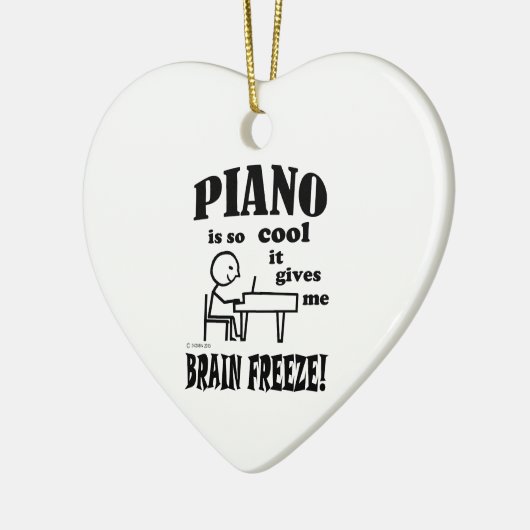 Piano, Brain Freeze Keramisch Ornament (Links)