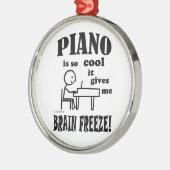 Piano, Brain Freeze Metalen Ornament (Links)
