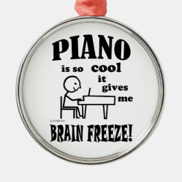 Piano, Brain Freeze Metalen Ornament