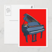 Piano Briefkaart (Voorkant / Achterkant)