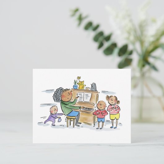 Piano Briefkaart (Staand voorkant)