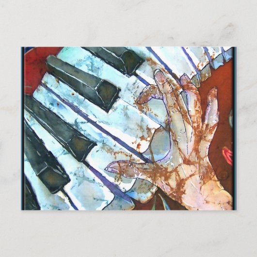 PIANO-BRIEFKAART BRIEFKAART (Voorkant)