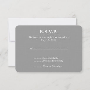 Piano Bruiloft RSVP Kaartje