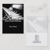 Piano - Business-, Schedule Kaart Visitekaartje (Voorkant / Achterkant)