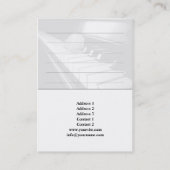 Piano - Business-, Schedule Kaart Visitekaartje (Achterkant)