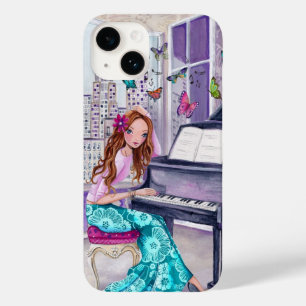 Piano Butterfly Music   Iphone 6 hoesje