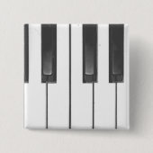 Piano-Button Vierkante Button 5,1 Cm (Voorkant)