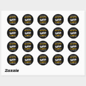Piano cadeau voor orkestmusici muziekinstrument ronde sticker (Vel)