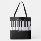 Piano Canvas tas voor stijlvolle Pianist (Voorkant)