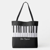 Piano Canvas tas voor stijlvolle Pianist (Achterkant)