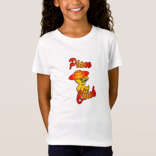 Piano Chick #5 T-shirt (Voorkant)