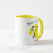 Piano Chick Tekst Mok (Voorkant rechts)