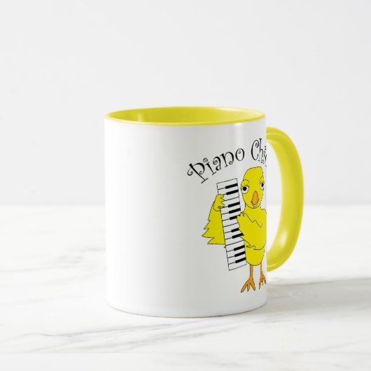 Piano Chick Tekst Mok (Voorkant rechts)