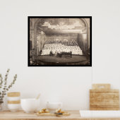 Piano Choir Milwaukee Foto 1906 Poster (Keuken)