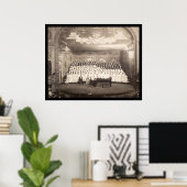 Piano Choir Milwaukee Foto 1906 Poster (Thuiskantoor)
