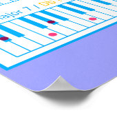 Piano Chords Heavyweight Poster (Hoek)