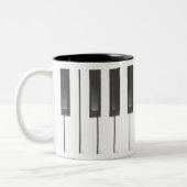 Piano Coffee Cup Tweekleurige Koffiemok (Links)