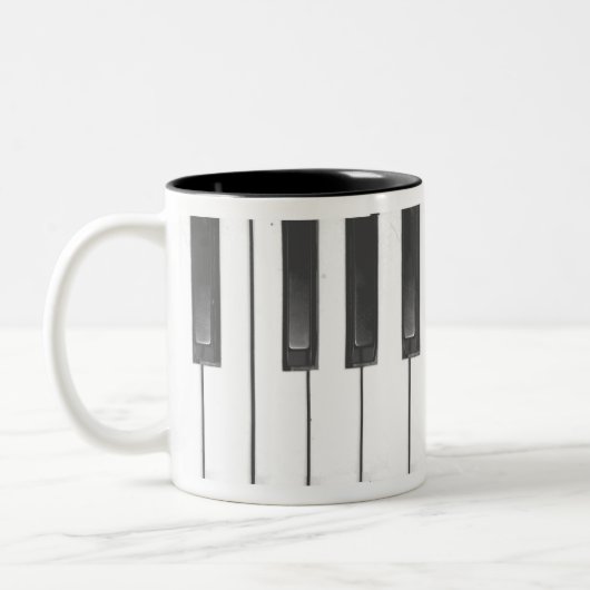 Piano Coffee Cup Tweekleurige Koffiemok (Links)