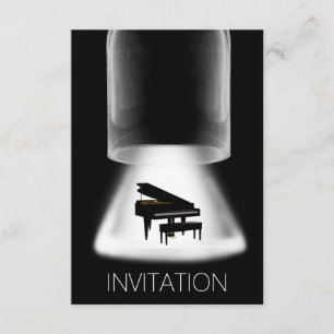 Piano Concert Festival Music Vip Uitnodiging
