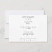 Piano Concert Festival Vip Black White Kaart (Achterkant)