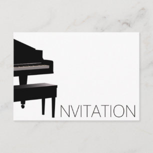 Piano Concert Festival Vip Black White Kaart