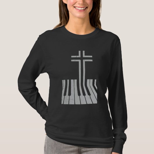 Piano Cross T-shirt (Voorkant)