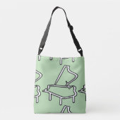 Piano crossbody tas (Achterkant)