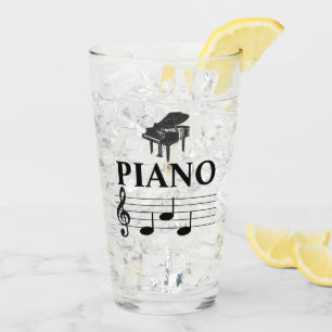 Piano Dad Grand Piano Pianist Music Note Glas