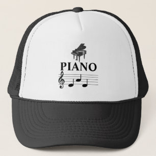 Piano Dad Grand Piano Pianist Music Note Trucker Pet