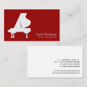 Piano Damask Visitekaartje (Voorkant / Achterkant)