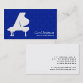 Piano Damask Visitekaartje (Voorkant / Achterkant)
