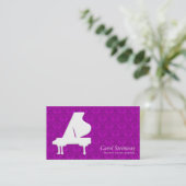 Piano Damask Visitekaartje (Staand voorkant)