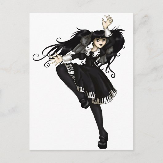 Piano Dance Briefkaart (Voorkant)