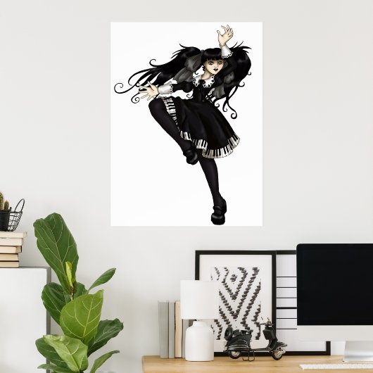 Piano Dance Poster (Thuiskantoor)