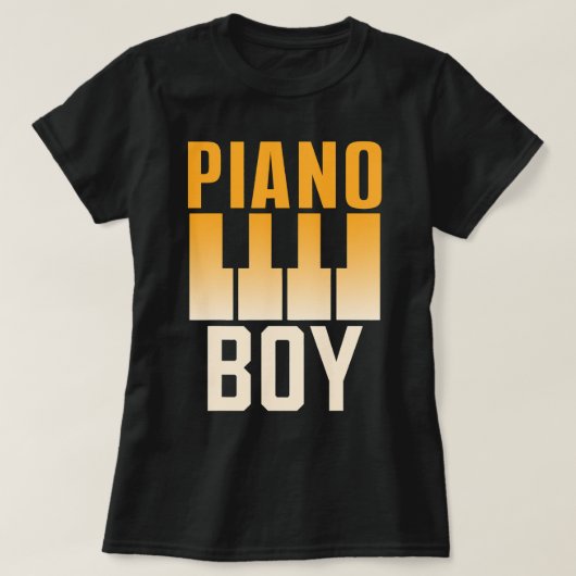 Piano Dinosaurus  T-shirt (Design voorkant)