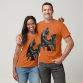 Piano Dog vrienden grappig T-shirt (Unisex)