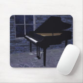 Piano door het raam: Custom Mousepad Muismat (Met muis)