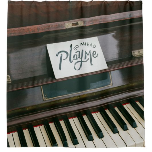 piano douchegordijn (Voorkant)
