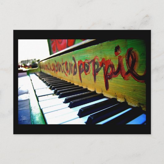 Piano, downtown Denver (Briefkaart) Briefkaart (Voorkant)